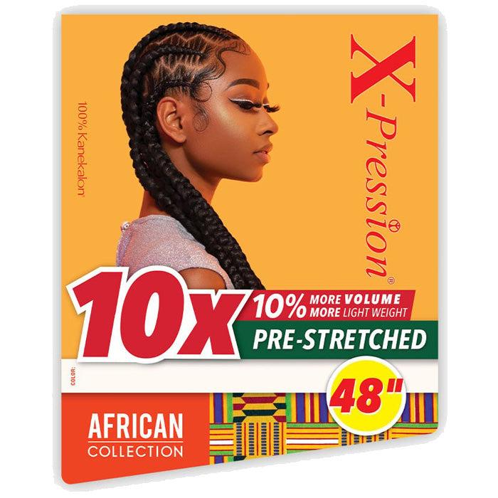 Sensationnel X-Pression Synthetic Braiding Hair Bulk - 10x PRE-STRETCHED BRAID 48