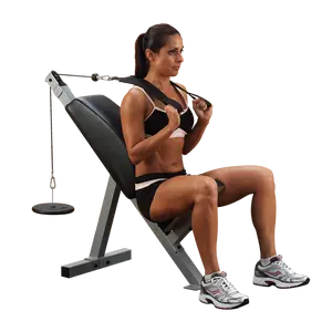 PAB21X Powerline Ab Crunch Tricep Bench - Durable Exercise Bench for Strength Training