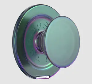 PopSockets Round Phone Grip Compatible with MagSafe, Adapter Ring Included - Magnetic Phone Grip and Phone Stand