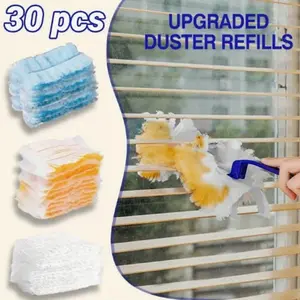 30pcs Duster Refills, Disposable Static Dust Removal Brush Replacement Head, Compatible with Duster Refills, for Dusting Electronics Furniture Blinds Ceiling Fans
