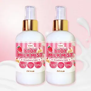 Strawberry Cake Body Milk Mist for BirthdayGifts, 2 Counts/set Charming Fragrance Spray forBody Hair, Daily Use Body Mist for Women Premium Quality