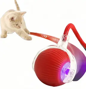 Interactive Cat Toys for Indoor Cats - Interactive Puppy Toys Ball with Tail,Realistic Bird Chirping,Smart Obstacle Avoidance and Auto Restart,Cat Puzzle Toys for Bored Indoor Adult Cats and Dog