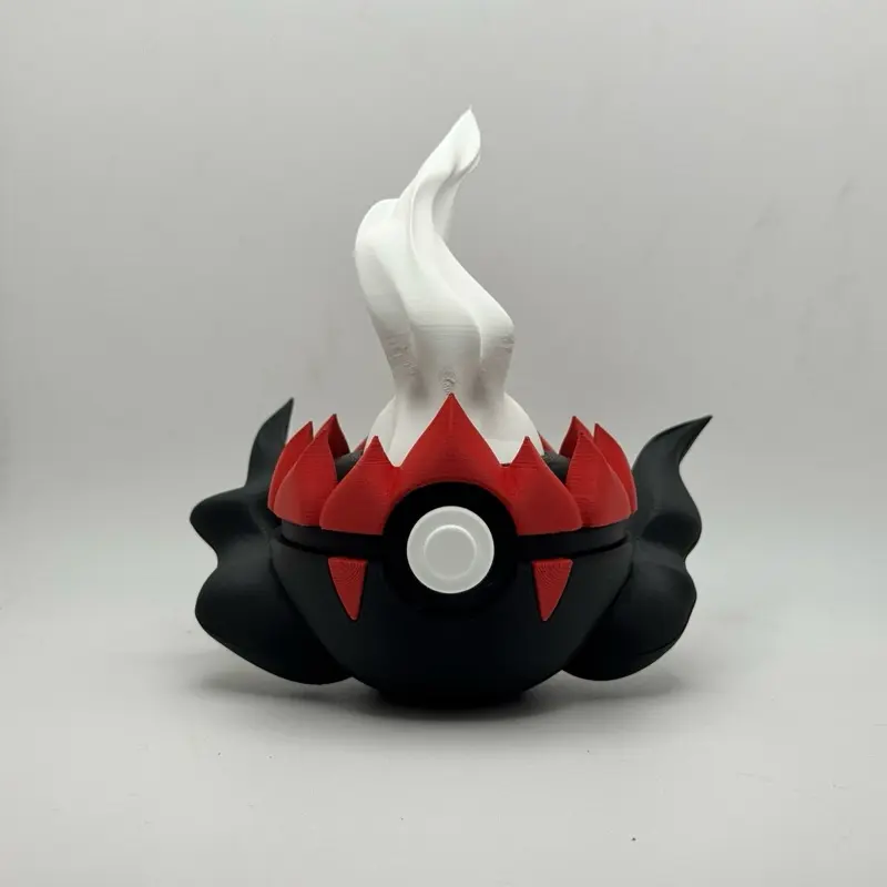 Darkrai-Inspired Decorative Pokéball Art Toy - Handmade Crafted Collectibles Display Ornament, Multi-Size Statue for Collector’s Display, Darkrai-Inspired Color Palette, Large