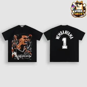 [Youth & Adult] Victor Wembanyama - Wemby 1 For Spurs Nation High-Quality 100% Cotton T-Shirt (Made In US), Go Spurs Go Hooper Shirt, Game Day Outfits, Gift For Basketball Fans, Basketball Graphic Tee