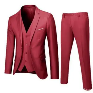 Suit Suit Men's Suit Men's Business Casual Professional Decoration Groom Best Man Wedding Three-piece Dress Trend