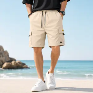 Men's Stylish 5-in Cargo Shorts - Knee-Length, Lightweight, Breathable, Multi-Pocket Utility Casual Shorts for Summer, Beach