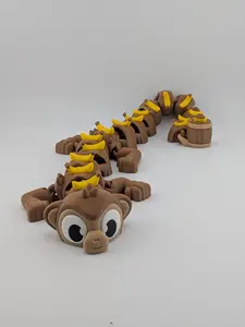 17 Inch Monkey Dragon Articulated Flexi with Banana Barrel Tail