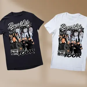 B2K Boys 4 Life Tour T-Shirt, 90s R&B Concert Fan Apparel-Pretty RickY, B5 Bow wow Shirt, B2K Band Tee