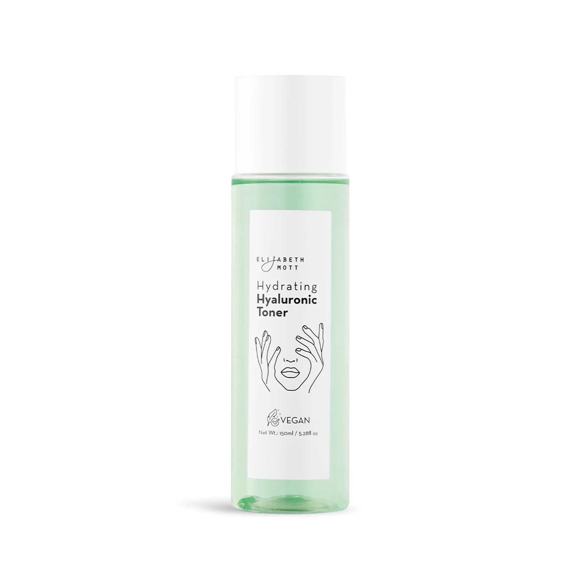 Elizabeth Mott Hyaluronic Acid Toner - Hydrating, for Dry & Sensitive Skin, Oil Control, Alcohol-Free Lightweight Plant Hydrate Skincare