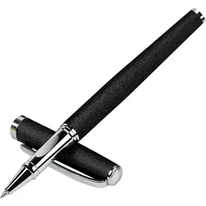 Nice pens,luxury pen with cace,fancy pens Ballpoint Pen Smooth writing experience stylish design effortless writing executive pen- Box with 0.5mm Black 2 Extra Refill (Black)
