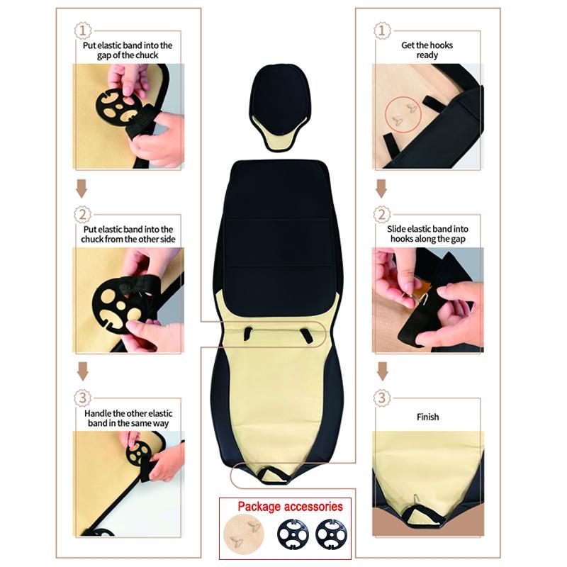 PU Leather Front Car Seat Cover, Universal Fit for Sedans, SUVs and Trucks, No Filler, Luxury Seat Protector, Easy to Install