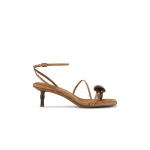 Jeffrey Campbell Carnelian Sandal in Camel Suede Combo