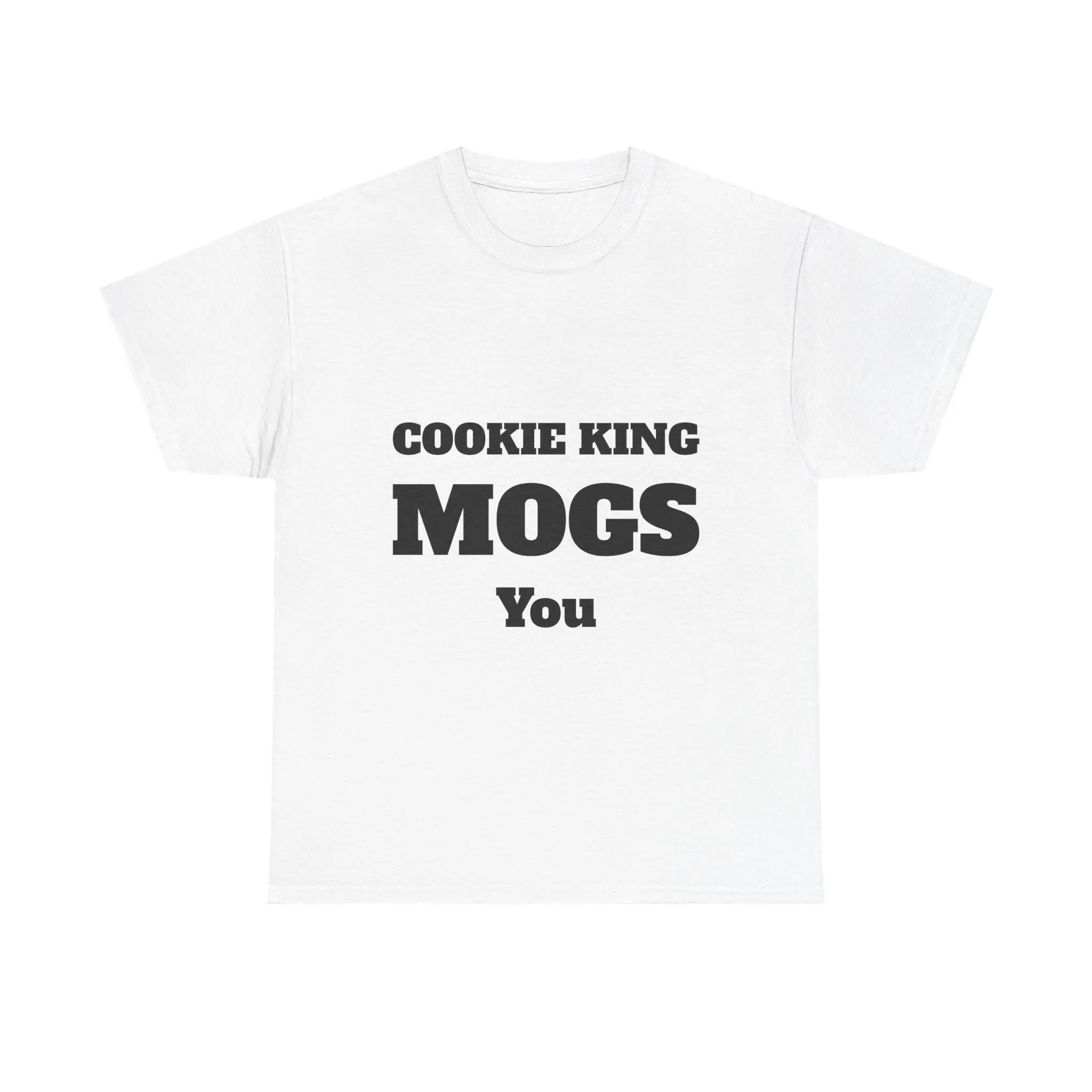 Cookie King Unisex Heavy Cotton Tee - Fun Gift for Bakers, Foodies, Birthdays, Kitchen Decor, Unique Apparel