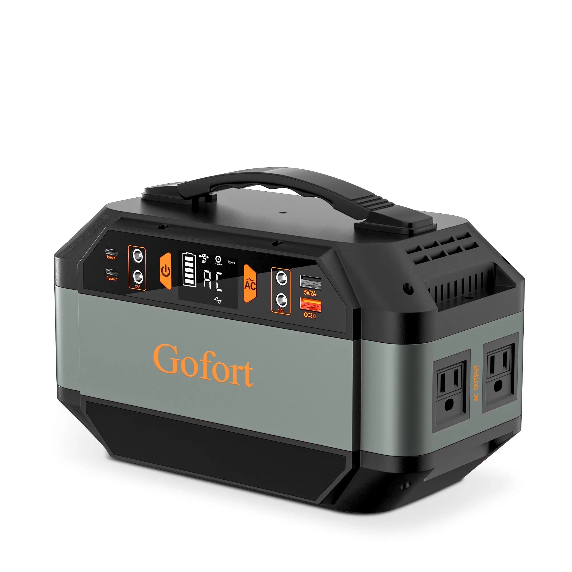 Gofort 330W Portable Power Station, 299Wh Solar Generator Backup Power Supply with 2X 110V AC Outlets, 4X 12V DC Outlets and 4X USB Outlets for Outdoor Camping, RV Travel, CPAP, Home Emergency Power Rechargeable Battery Packs High Capacity Battery