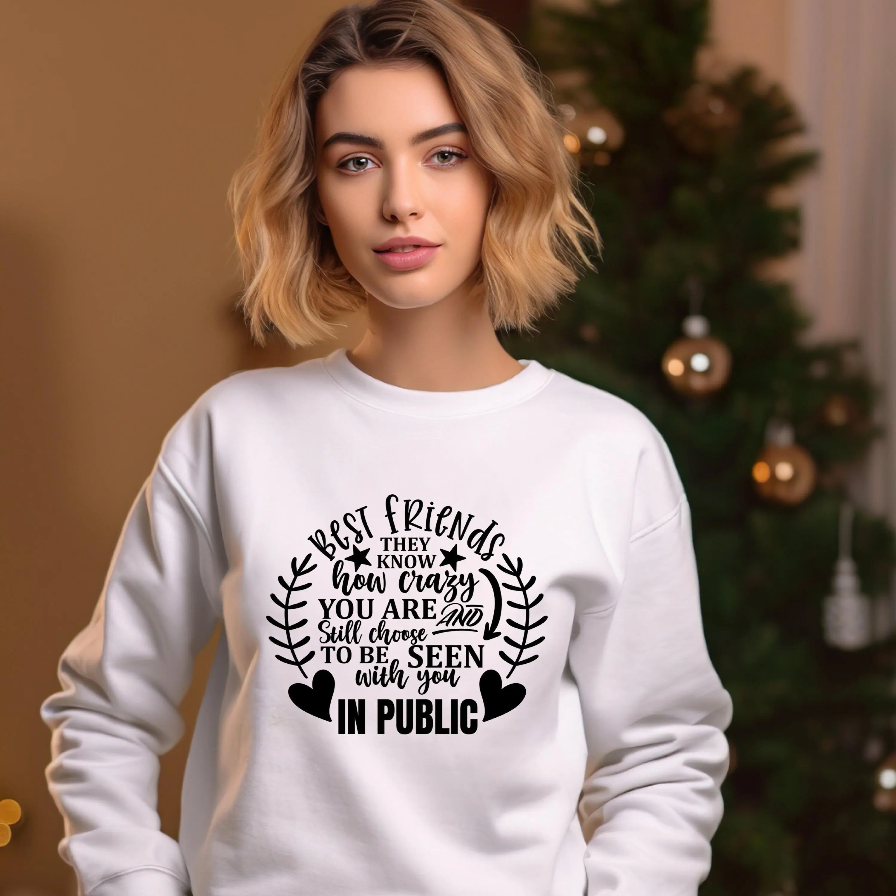 Custom Besties Sweatshirt, Matching Best Friend Crewneck, Personalized BFF Pullover, Funny Bestie Graphic Tee, Best Friend Birthday Gift for Her, Cozy Oversized Sweater, Trendy Matching Bestie Top