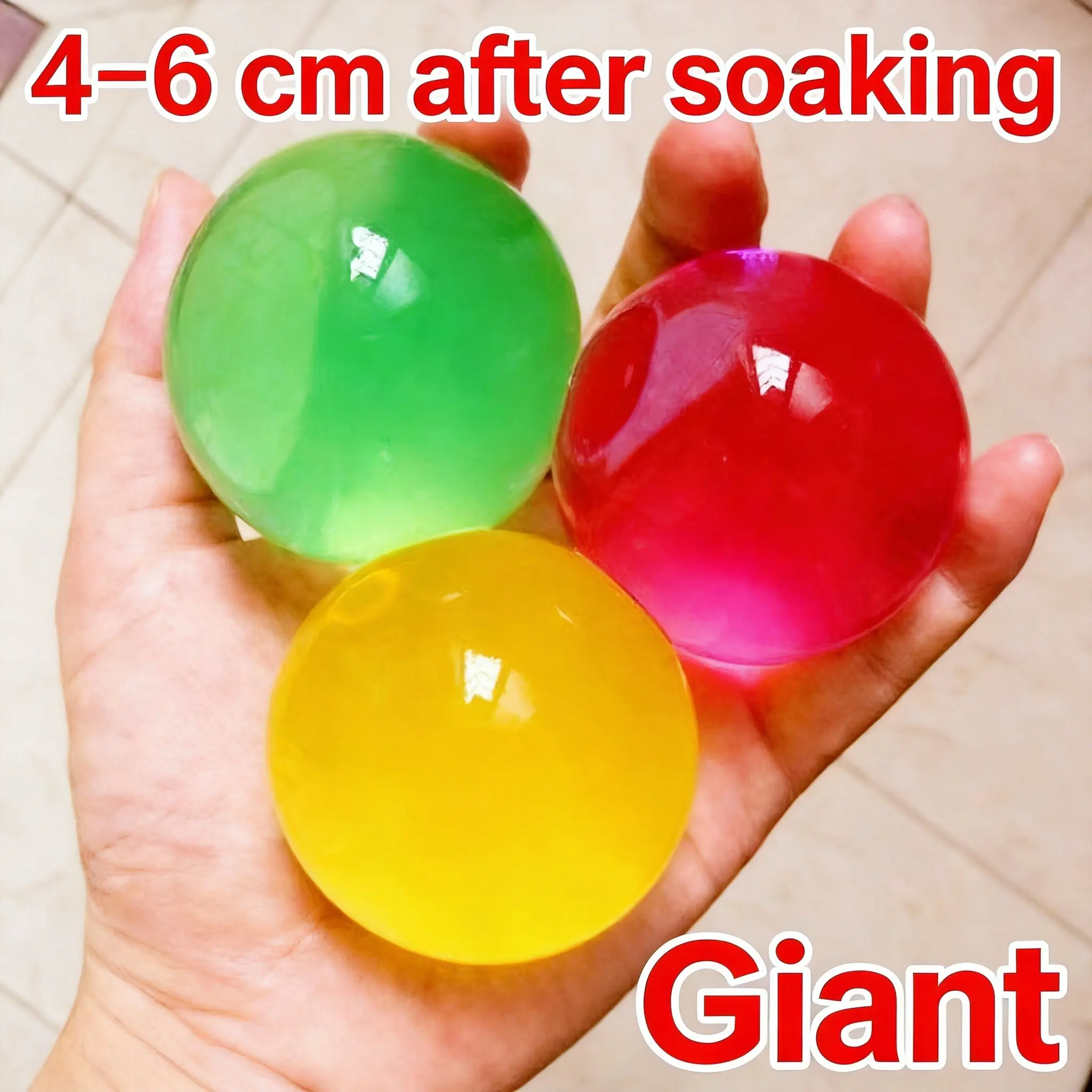 10 giant beads (random color)
