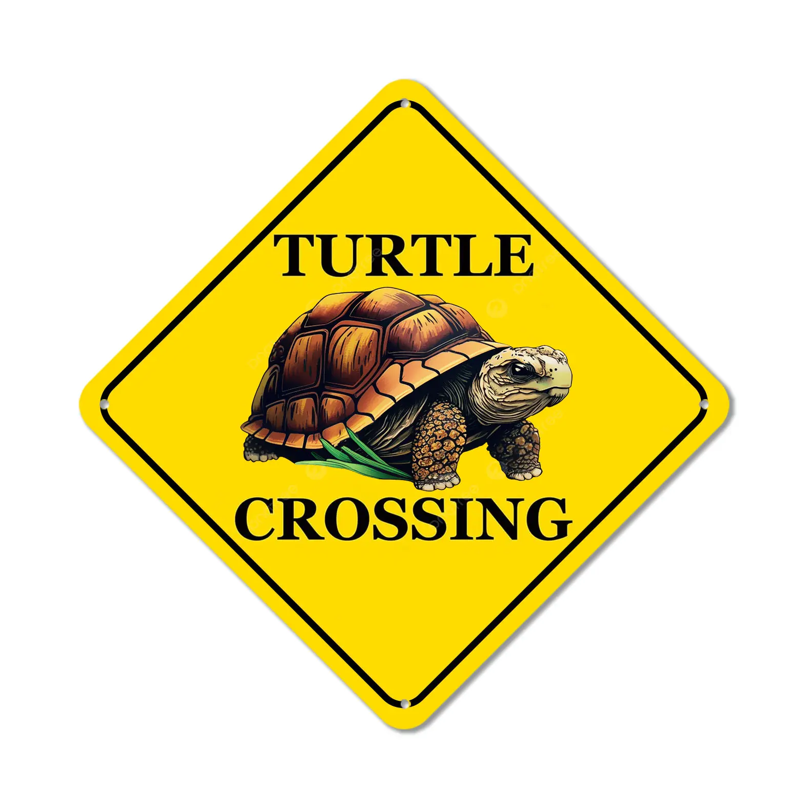 Funny Metal Warning Turtle Crossing XING Sign Wall Decor Man Cave Bar Tortoise