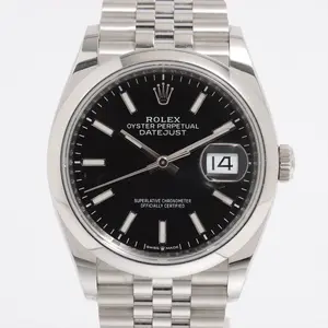 Rolex Black Datejust Unisex 36mm 126200