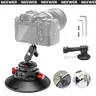 NEEWER CA013 6in Heavy-Duty Car Suction Mount - Aluminum Alloy Vacuum Cup, Ball Head, Magic Arm, 360° Full Rotation, Phone Holder for Car, for Phone, Action Camera, Photography Equipment, Content Creator Auto Accessories