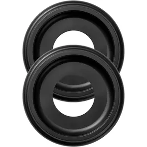 2 Pack Black Molded Nylon Ceiling Medallion for Light Fixtures and Ceiling Fans 10"OD x 4"ID x 1"P (Fits Canopies up to7-1/4")