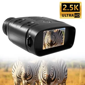 2.5K HD Night Vision Binoculars with 10x Zoom, 7-Level IR, Photo/Video Recording, Portable, Long Battery Life- Rechargeable for Long-Range Observation