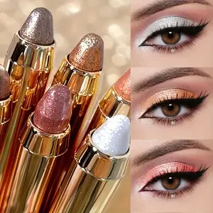 6-Piece Waterproof Pearl and Glitter Eyeshadow Stick Set, Long-Lasting Makeup Kit for All Skin Types and Daily Use