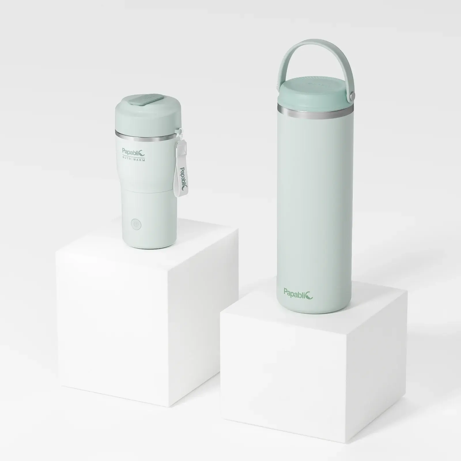 Papablic On-the-Go Baby Feeding Kit for Newborns - Portable Fast Bottle Warmer Pro+ with Built-in Sterilizer, 36H 20oz CapsuleChill Travel Breastmilk Chiller, Batteries-Included Infant Stuff for Outdoors