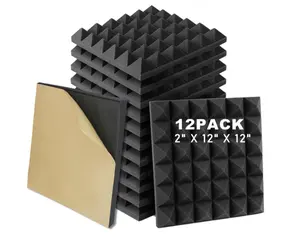High Density Sound Proof Foam Panels for Walls - Flame Retardant Acoustic Foam - Acoustic Panels