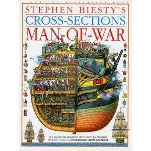 USED Book - Cross - Sections Man of War (Stephen Biesty's cross-sections) by Richard Biesty Stephen / Platt (Paperback) - english