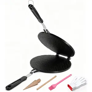 Non-stick 8.66 inches Waffle Cone Maker Aluminum Egg Roll Mold Waffle Bowl Machine for Making Crispy Egg Rolls and Homemade Ice Cream Cones
