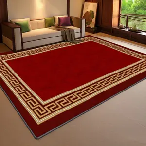 Velvet Soft Comfort Bottom Patterned Rug, Home Decor Carpet, Living Room Large Mat, Sofa Pad, Door Mat, Coffee Table Mat, Bedroom Rug, Decorative Area Rug