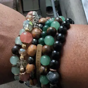 Exquisite Boho Crystal Beaded Bracelets - Obsidian, Black Tourmaline & Tiger Eye for Money Attraction, Elegant Elastic Stacking Jewelry for Party Daily Wear, Good Luck Gift bracelet for Women Men Couples, Ideal Gift for Mom's Day, backtoschool