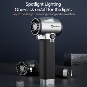 Booster Tf64A2 Rechargeable Violent Turbo fan Car Dryer Blower Handheld Jet Fan, A Variable Speed High-Speed Powerful Blower with a 50000rpm Brushless Motor, Metal Spray Paint, And Reusable Drying Blower for Dust Removal, Snow Blowing, Car Clean