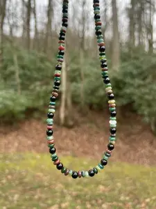 Fancy Jasper and Black Obsidian Choker