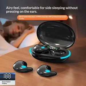 DreamSerenity Bluetooth Sleep Headphones – Pain-Free In-Ear Design, Extended Playtime, Ultra-Low Profile for Uninterrupted Rest