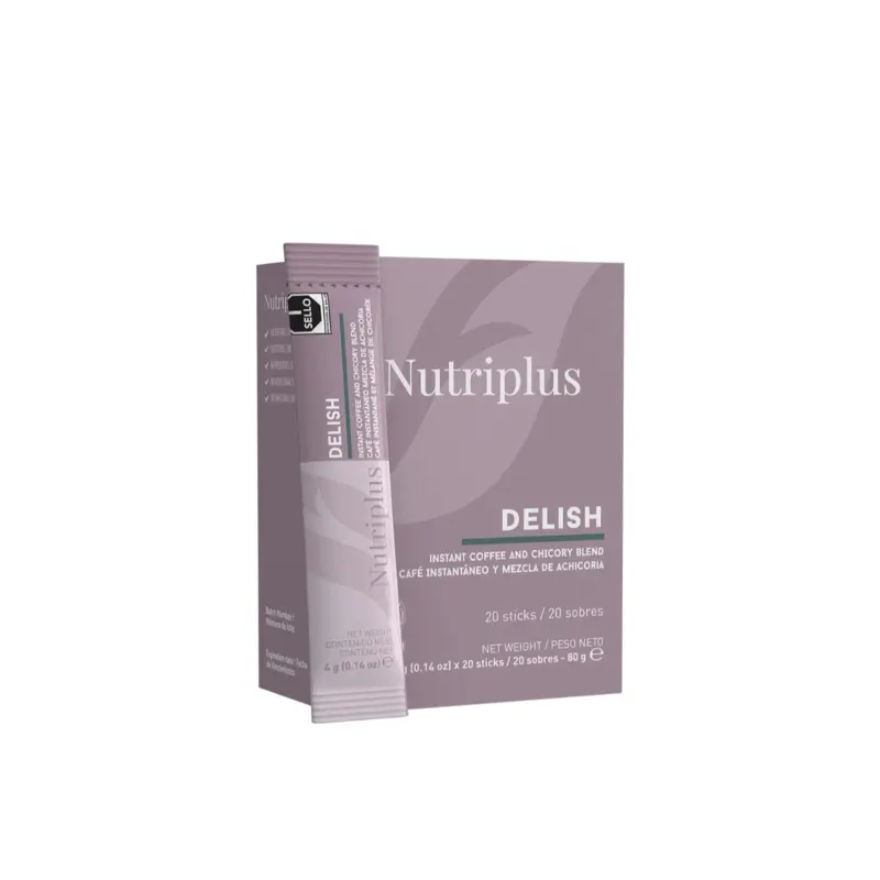 FARMASi Nutriplus Instant Coffee, Grain Blend and Chichory Root Coffee, 0.07 oz x 16 pcs (1.12 Oz, Chichory Blend)