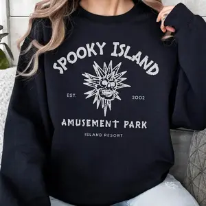 Spooky Island Sweatshirt, Disco Skull, Halloween Nostalgia, Baggy Sweatshirt, Skull Emblem, Spooky Disco Sweatshirt, Ghost Town, Spooky Island Sweatshirt, Halloween Shirt, Funny Ghost Tee, Spooky Season, Summer Halloween Shirt, Fall Graphic Tee.