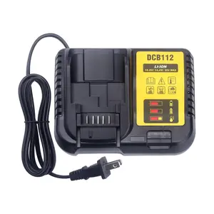 JYJZPB DCB112 Battery Charger Suitable for De-Walt 20V Battery DCB204 DCB206 DCB609 DCB606 DCB120 DCB124 Replacement for De-Walt Battery Charger 12V-20V 3.0A DCB115 DCB118 DCB102BP DCB107