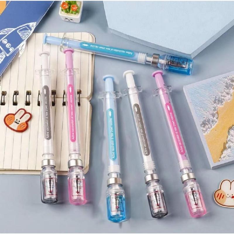 2026 Viral Syringe Pen  | Colorful 0.5mm | Student Creative Stationery
