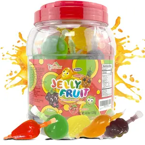 Apexy Jelly Fruit, Assorted Fruit Shaped Jelly, Strawberry, Mango, Apple, Pineapple, Grape. 46.9oz