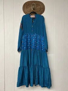 Rasgulla Sari Luminous Maxi Dress 0226 093