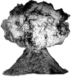 Fire explosion - Airbrush Stencil