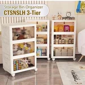 23Qt Organization and Storage Stackable Storage Bins With Lids Collapsible Plastic Closet Organizers and Storage Storage Organizer Large Storage Box Containers Without Wheels