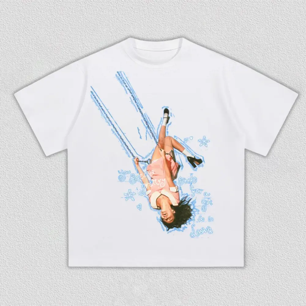The Unraveled Tour You Seem Pretty Sad For a Girl Who Loves V2 Graphic T-Shirt, Romantic Vintage Photo Tee, Pink Girly Aesthetic Streetwear, Cute Love Graphic Top, Y2K Summer Shirt, Concert Tour Merch, Unisex Gift for Fans