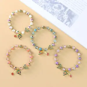 Cloisonne bracelet bracelet women's light luxury high-end sense glazed silk enamel color scenic spot hot jewelry bracelet jewelry