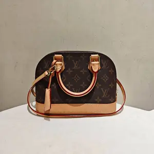 Pre-owned Louis Vuitton leather Tote Bags Alma BB in Monogram Canvas