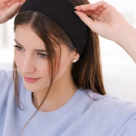 Solid Color Hair Band, 1 Count/4 Counts High Elasticity Sweat Absorbing Hair Band, Hair Accessories for Women & Men, Minimalist Headwear Suitable for Any Hairstyle, Soft Headband, Workout Headband, Sports Headband, Sport Headbands, Stretchy Headbands