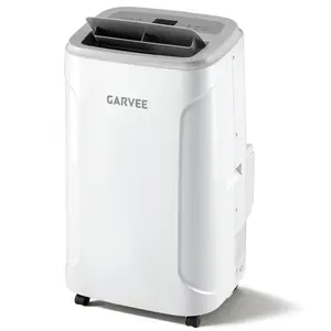 GARVEE 4-in-1 Portable Air Conditioner 12,000 BTU Heater Combo – Cools & Heats Rooms up to 550 Sq Ft – Dehumidifier & Fan – Quiet Floor AC – WiFi/App & Remote Control – Window Kit Included – White