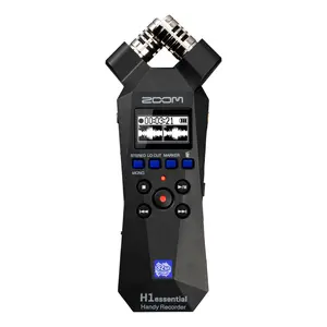 Zoom H1essential Stereo Handy Recorder with 32-Bit Float, Accessibility, X/Y Microphones, Record to SD Card, USB Microphone, Portable, for Musicians, Podcasters, Filmmakers, & Content Creators