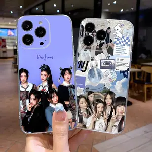 Kpop NewJeans Phone Case for iPhone 17 Air 16 15 14 13 12mini 11 Pro Max Plus XR XS Transparent Silicone Cover
